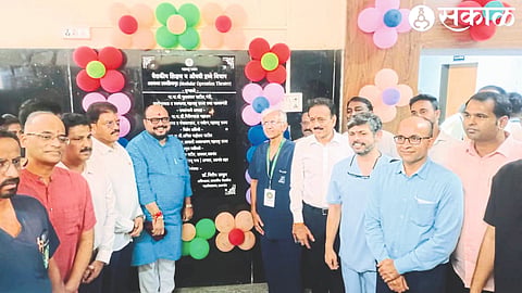 Guardian Minister Gulabrao Patil at the inauguration of the latest surgical theater in the Government Medical College and Hospital