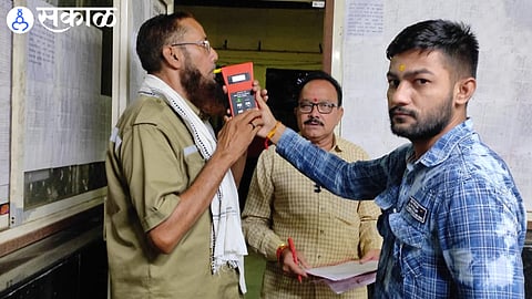 Alco test of bus drivers for safety of passengers
