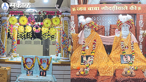 Decorations came to the holy shrine of the Sindhi brothers. Adorned Utsav Utsav Murti in the photograph.