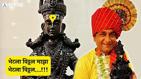 prasad oak share special post fans meet him from pandharpur and give him viththal murti