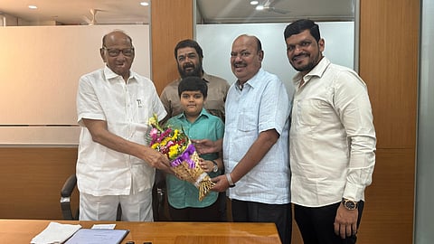 NCP leader azambhai pansare meets Sharad Pawar in Pune Amide ncp crisis political news