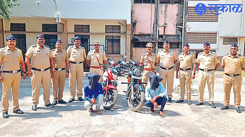 LCB team present after the investigation of the arrested suspects in the copper wire case.