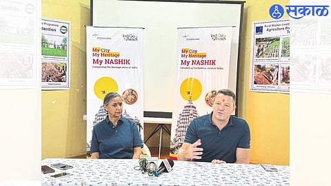 IndigoReach CEO Peter Elbers speaking at a press conference