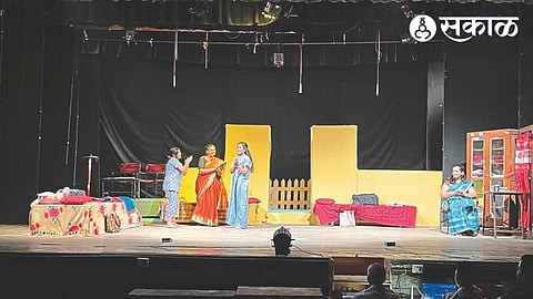 Nashik Scenes from the play 'Maja Khel Mandu De'.