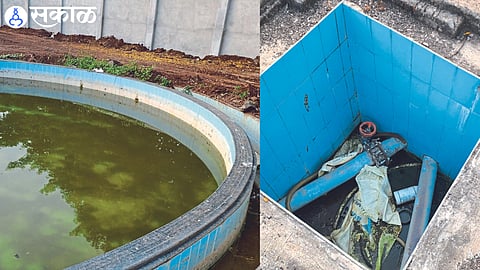 NCP BJP Shinde Sena clash over plight of swimming pool nashik news
