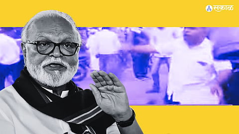 Chhagan Bhujbal : भुजबळांचा ताफा जाताच गोमुत्र शिंपडलं; मराठा संघटनांचं आंदोलन