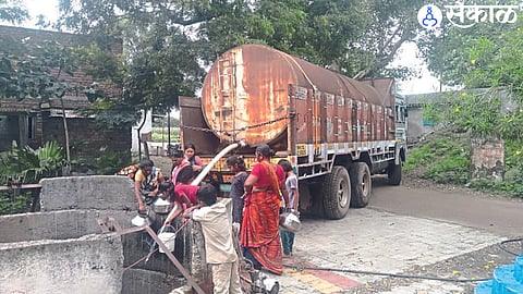 Water supply by tankers which continues in October itself.