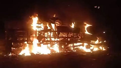 Bus Fire accident