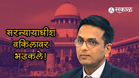 dy chandrachud lost his temper angry in sc court room on advocates