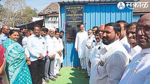 Kunal Patil and director were present at the inauguration of the development works in the market committee on Thursday.