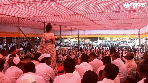 farmers protest for water 12 demands ncp mp supriya sule pune politics