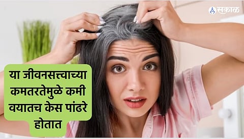 Hair Care : या जीवनसत्त्वाच्या कमतरतेमुळे कमी वयातच केस पांढरे होतात, काय आहे उपाय?