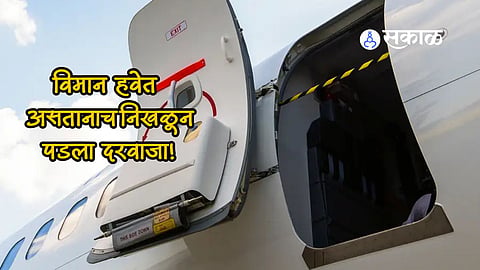 plane door falls