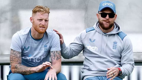 captain ben stokes and trainer macklam
