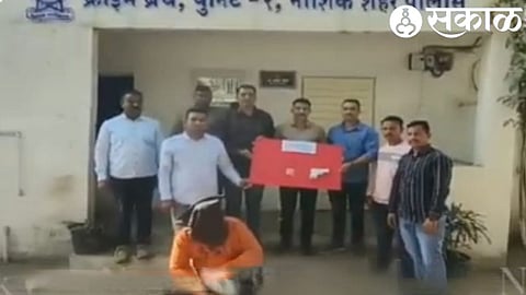 Police officers of the Crime Branch while detaining the natives and suspects from Sriram Nagar area here
