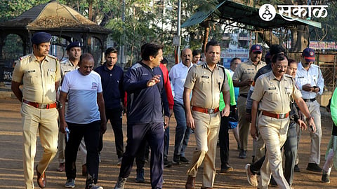Nashik Police Commissioner walk on Golf Club Ground