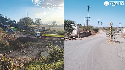 containers during illegal transportation through bypass road at check post.