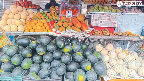 Various fruits sold in the market