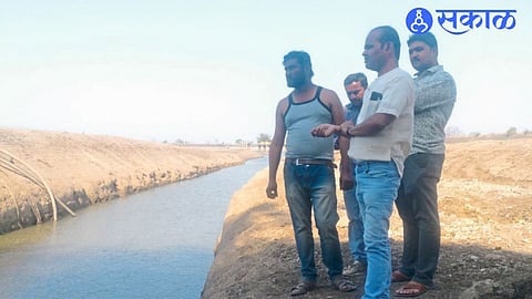 Officials and staff of Municipal Council inspecting the ditch dug near the dam.