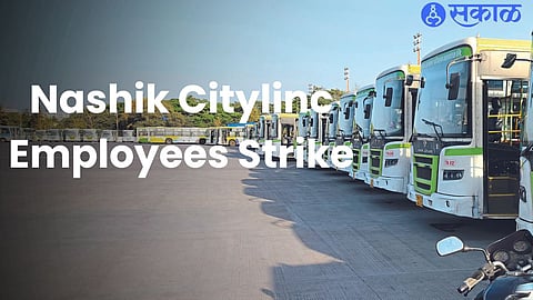 A Citylink bus standing at the bus stop at Tapovan.