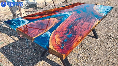 epoxy furniture making from wood