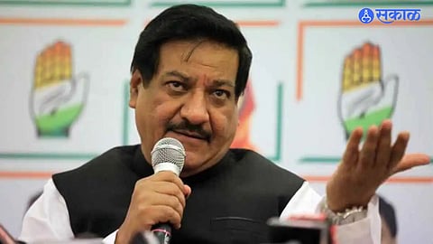 Prithviraj Chavan on sangli loksabha election seat