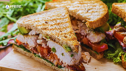 Egg Bhurji Sandwich Recipe
