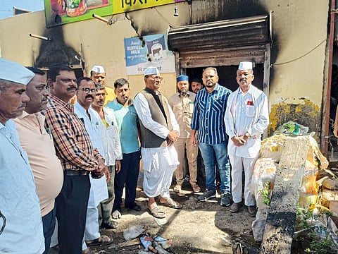 टाकळी हाजीत किराणा दुकान
शॉर्ट सर्किटमुळे भस्मसात