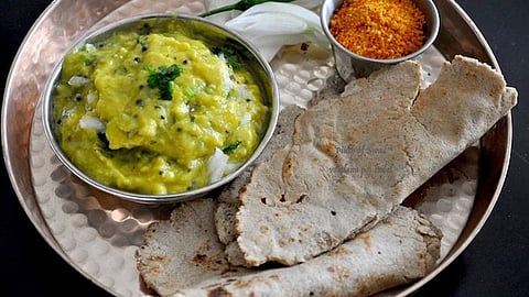 pithla and bhakri