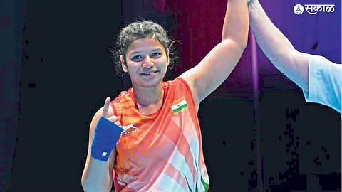 boxer Shrushti Sathe won silver asian boxing championship
