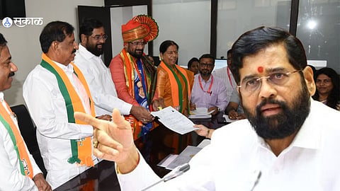 Eknath Shinde: वाद मिटला, म्हस्केंचा उमेदवारी अर्ज भरण्यासाठी आले नाईक पित-पुत्र