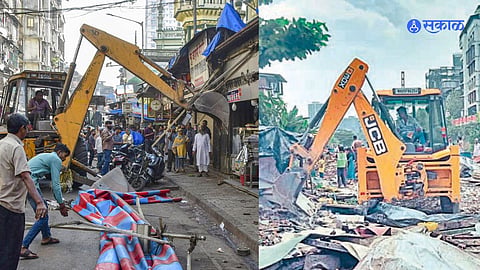 त भाजीपाला, फेरीवाल्यांचे बाकडे आणि स्टॅण्ड असे साहित्य जप्त करण्यात आले.