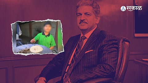 Anand Mahindra announce help 10 year old boy Jaspreet selling rolls Viral Video marathi News