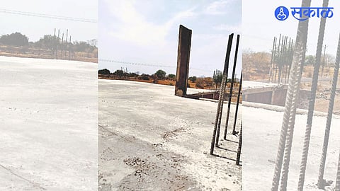Ongoing construction of Talathi office at Pahan.