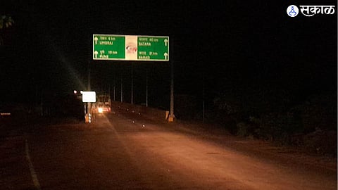 masur railway station flyover lights off again cause accident