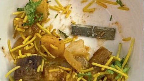 Blade in food