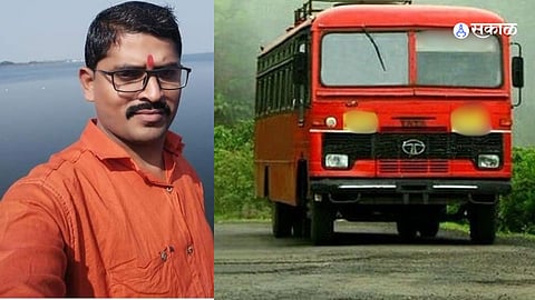 पाथर्डी - मुंबई एस टी बस अपघातातील एस टी चालकाचा मृत्यु