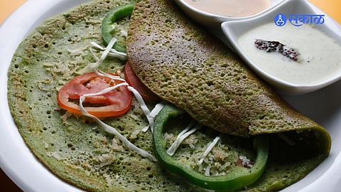 Crispy Palak Dosa: