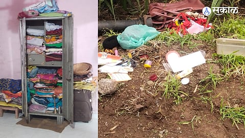 Two lakh rupees cash gold jewelry stolen in a house burglary at Jawkheda Thombari Marathi Crime News