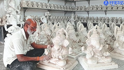 The speed with which the idol of Bappa was made.