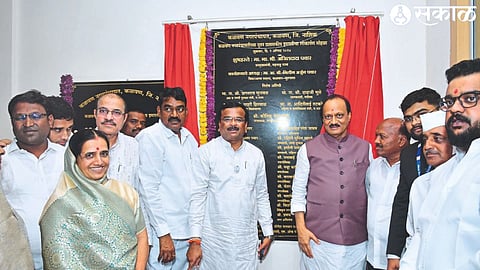 Deputy Chief Minister Ajit Pawar on the occasion of inauguration ceremony of Nagar Panchayat Administrative Offices.