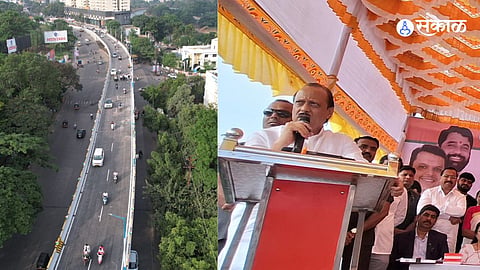 Ajit Pawar Inaugurates First Phase of Flyover at Rajaram Pool Chowk Sinhagad Road Pune