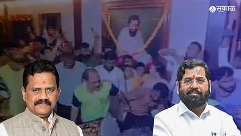 Anand Dighe Ashram CM Eknath Shinde Rajan Vichare Viral Video