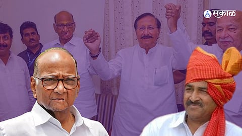 Sharad Pawar, Madha MLA Baban Shinde