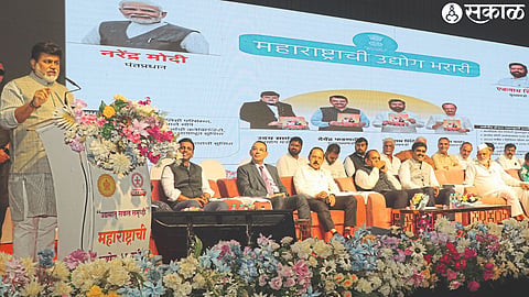 Industries Minister Uday Samant while speaking at the program of Udyog Bharari of Maharashtra
