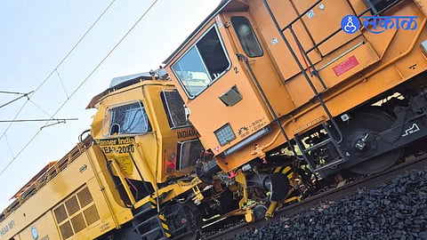 Railway Track Maintenance Machine Collided