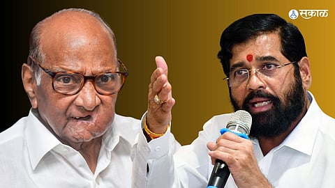 Sharad Pawar: शरद पवारांचा मुख्यमंत्री शिंदेंना धक्का; नवी मुंबईतील 'हा' नेता फुंकणार तुतारी!