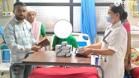 Medicines were given to a girl suffering from Wilson's disease admitted to Nashik district hospital.
