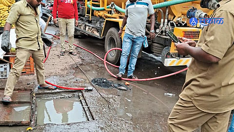 drainage water