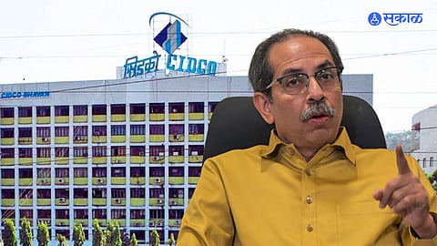 Cidco sakal news temple lands uddhav Thackeray attack shivsena navi mumbai